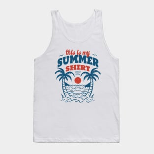 This is my Summer Shirt Retro Vintage Holiday Art Tank Top